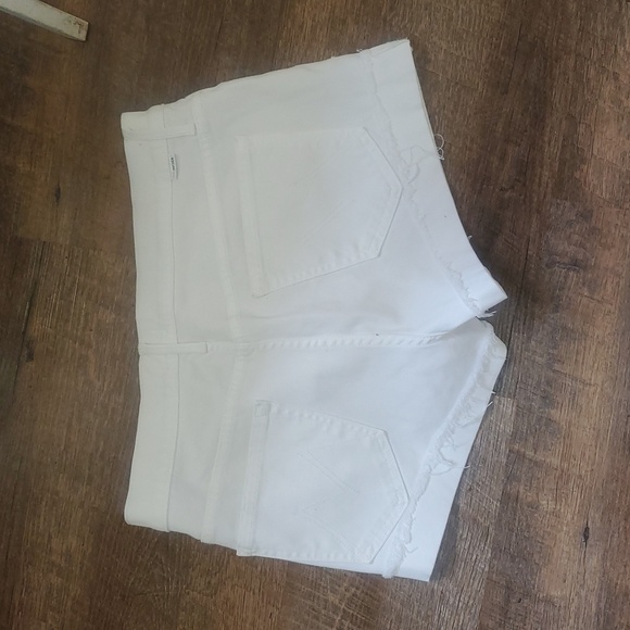 Mother Jeans The Rascal Slit Flip Short In Glass Slipper Mid Rise 2.5" I… - Picture 16 of 16